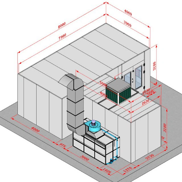 Waterfall Paint Spray Booth For Sale Thailand