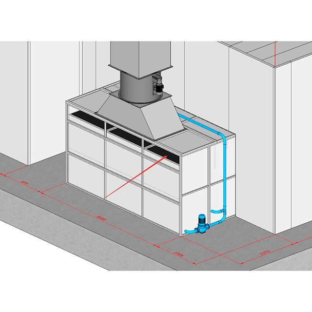 Waterfall Paint Spray Booth For Sale Thailand