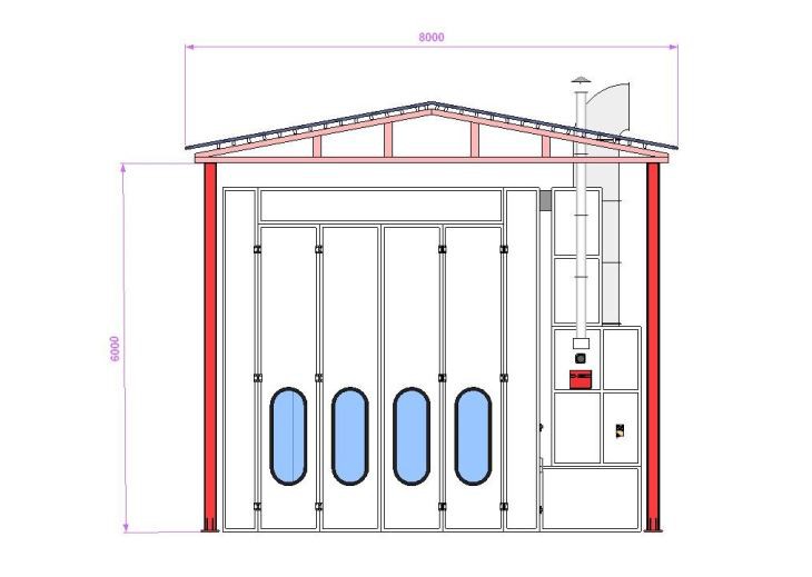 10M Army Spray Booth In Romania